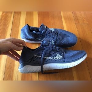 Men’s Blue Nike Free Flyknit Size 11.5 lightly used